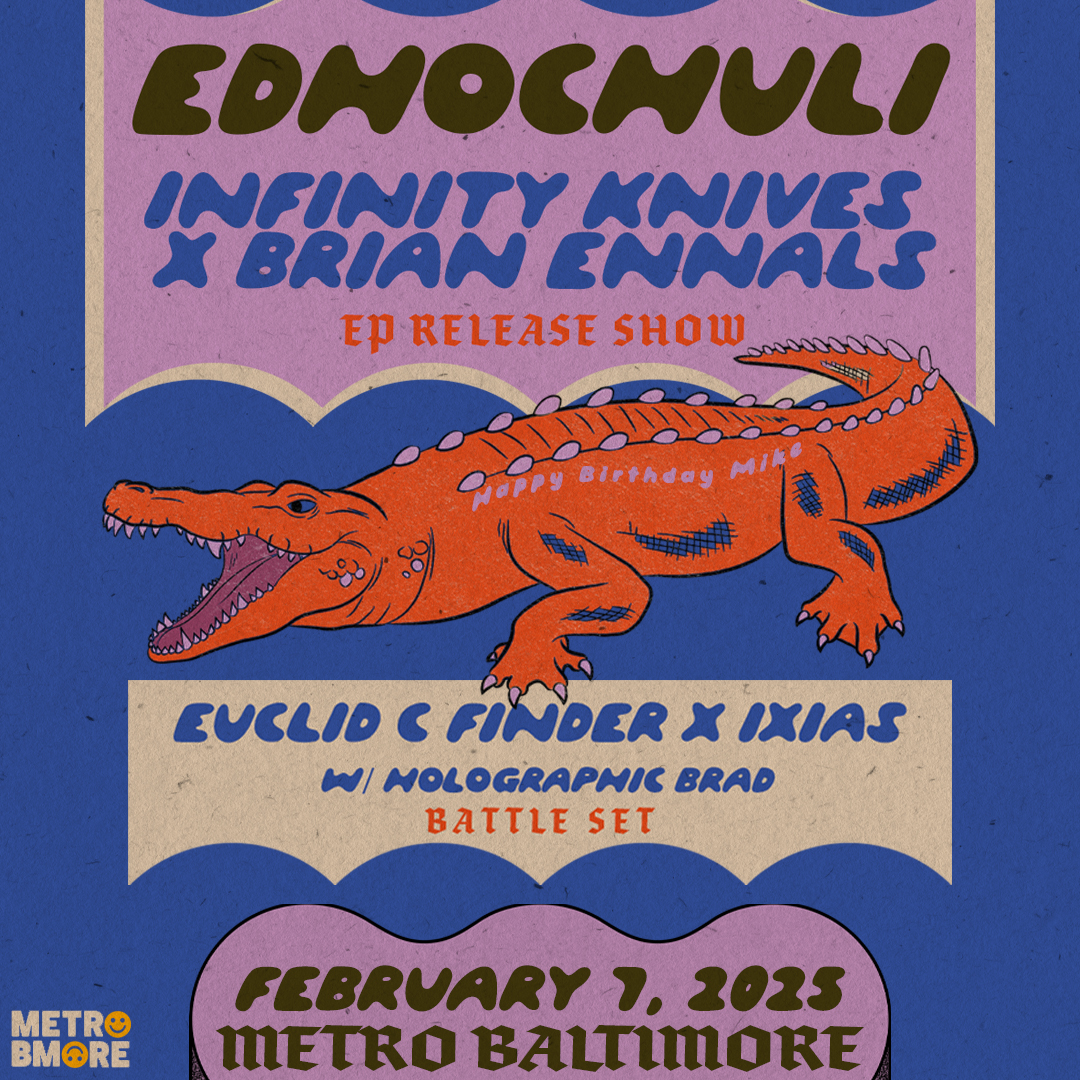 Metro Baltimore (@metrogallery) on Twitter photo On Friday, February 7th its ๐๐๐ก๐จ๐๐ก๐ฎ๐ฅ๐ข w/ special guests ๐๐ง๐๐ข๐ง๐ข๐ญ๐ฒ ๐๐ง๐ข๐ฏ๐๐ฌ ๐ฑ ๐๐ซ๐ข๐๐ง ๐๐ง๐ง๐๐ฅ๐ฌ (EP Release Show!) and a ๐๐ฎ๐๐ฅ๐ข๐ ๐ ๐
๐ข๐ง๐๐๐ซ ๐ฑ ๐๐ฑ๐ข๐๐ฌ ๐๐๐ญ๐ญ๐ฅ๐ ๐๐๐ญ ๐ฐ/ ๐๐จ๐ฅ๐จ๐ ๐ซ๐๐ฉ๐ก๐ข๐ ๐๐ซ๐๐ link.dice.fm/ab2052096d2e On Friday, February 7th its ๐๐๐ก๐จ๐๐ก๐ฎ๐ฅ๐ข w/ special guests ๐๐ง๐๐ข๐ง๐ข๐ญ๐ฒ ๐๐ง๐ข๐ฏ๐๐ฌ ๐ฑ ๐๐ซ๐ข๐๐ง ๐๐ง๐ง๐๐ฅ๐ฌ (EP Release Show!) and a ๐๐ฎ๐๐ฅ๐ข๐ ๐ ๐
๐ข๐ง๐๐๐ซ ๐ฑ ๐๐ฑ๐ข๐๐ฌ ๐๐๐ญ๐ญ๐ฅ๐ ๐๐๐ญ ๐ฐ/ ๐๐จ๐ฅ๐จ๐ ๐ซ๐๐ฉ๐ก๐ข๐ ๐๐ซ๐๐ link.dice.fm/ab2052096d2e