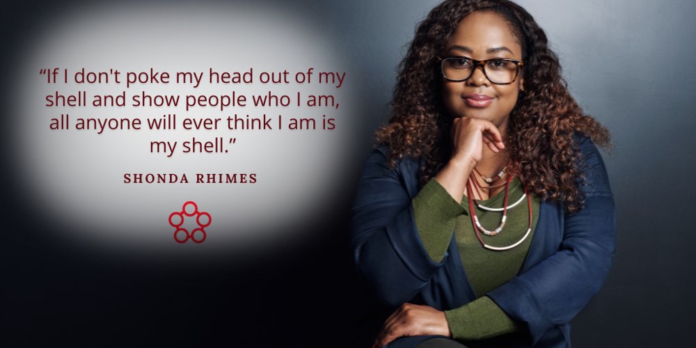 inteluswm's tweet photo. "If I don't poke my head out of my shell and show people who I am, all anyone will ever think I am is my shell." — Shonda Rhimes

#MondayMotivation https://t.co/kEu2q6sCBy