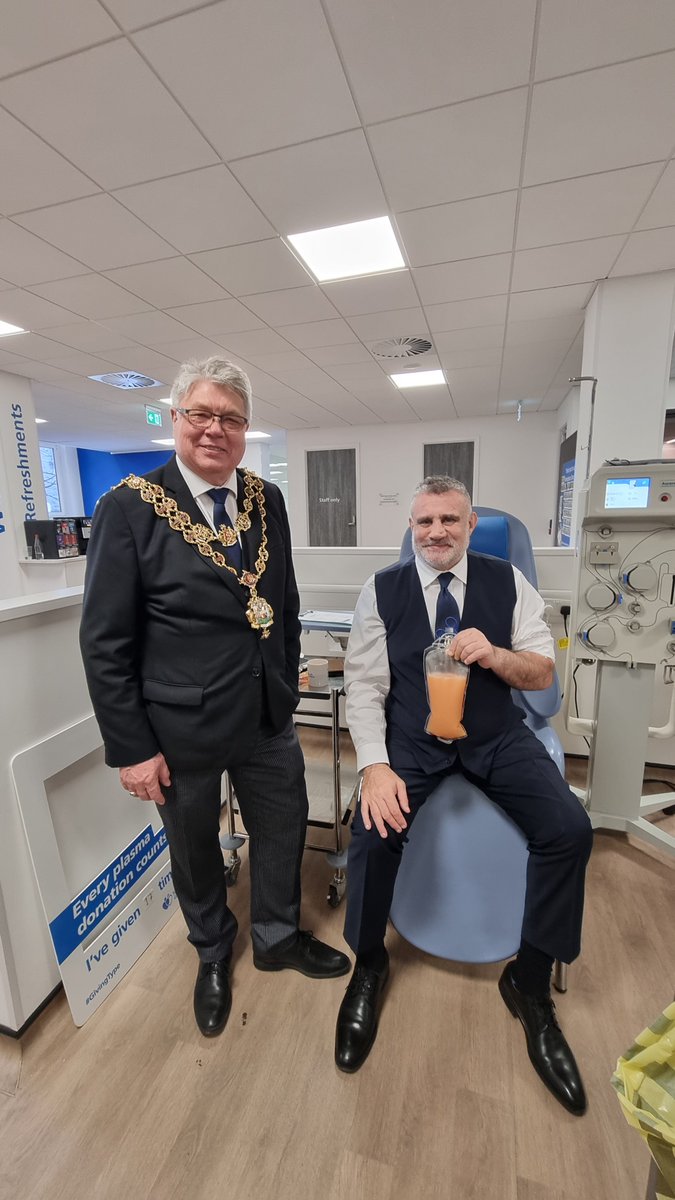 Kicking off 2025 with the Birmingham Plasma Donor Centre &amp; Lord Mayor Ken Wood 

Plasma donation saves lives, and we're proud to support this vital NHS programme. Let’s make 2025 a year of giving back. 

Learn more &amp; donate: nhsbt.nhs.uk 

#Plasma #SaveLives #Community