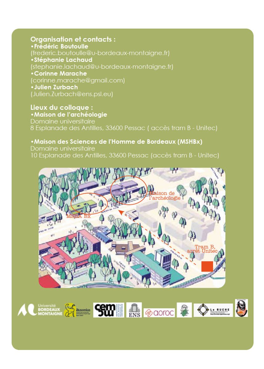 Colloque Agriculture et environnement de  l’Antiquité à nos jours - 6-7  février 2025 Maison de l'archéologie et MSHBx 1/2