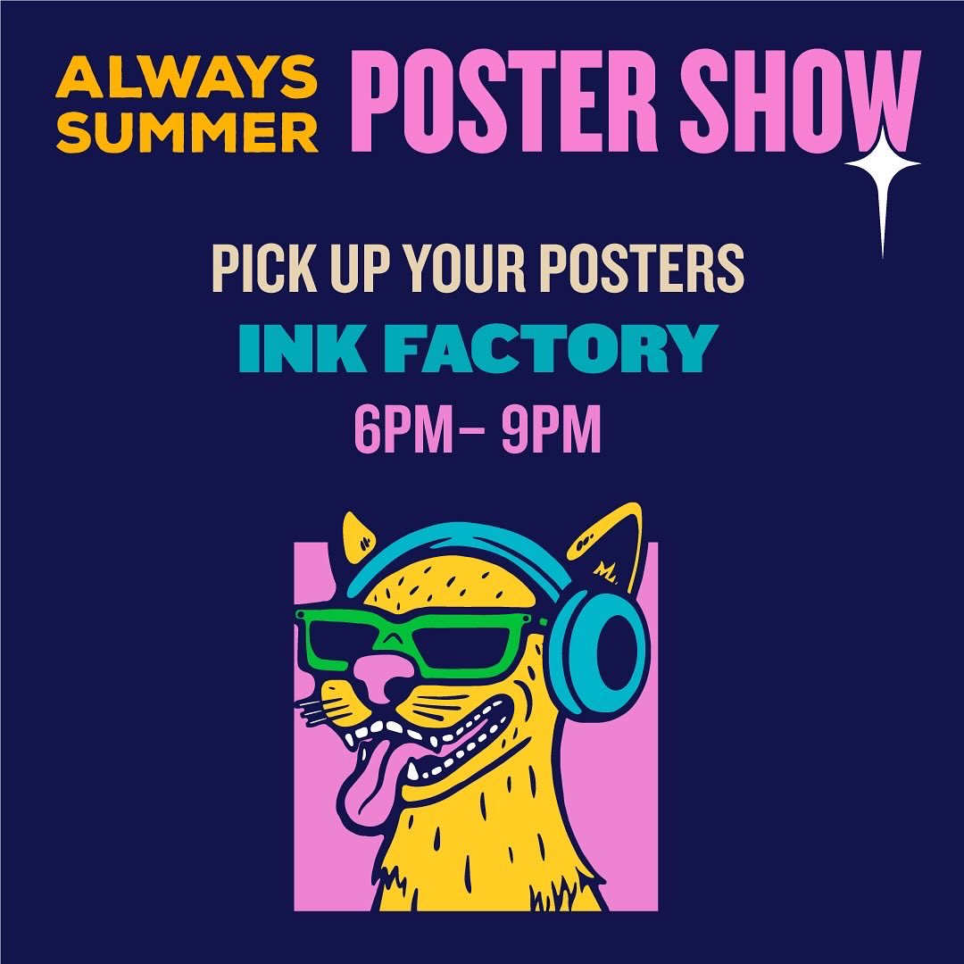 Our first Cocktails &amp; Creatives of the year 🥂
Come hang with us Thursday, January 9 at 6:00 pm <a href="/inkfactorybrew/">Ink Factory Brewing</a> for our first C&amp;C of the year. We’ll also have all of the posters from the Always Summer Poster Show for artists to pick up!
#aigajax #904happyhour #inkfactorybrew