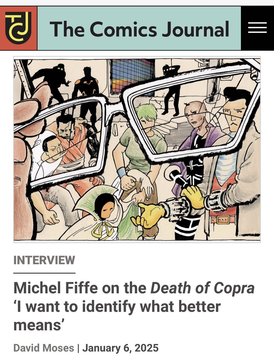 Michel Fiffe (@michelfiffe) on Twitter photo My <a href="/ComicsJournal/">THE COMICS JOURNAL</a> exit interview is now live! TCJ continues to be the premiere institution of comics criticism, and its been personally influential since I discovered it ages ago. You know this is huge for me. My <a href="/ComicsJournal/">THE COMICS JOURNAL</a> exit interview is now live! TCJ continues to be the premiere institution of comics criticism, and its been personally influential since I discovered it ages ago. You know this is huge for me.