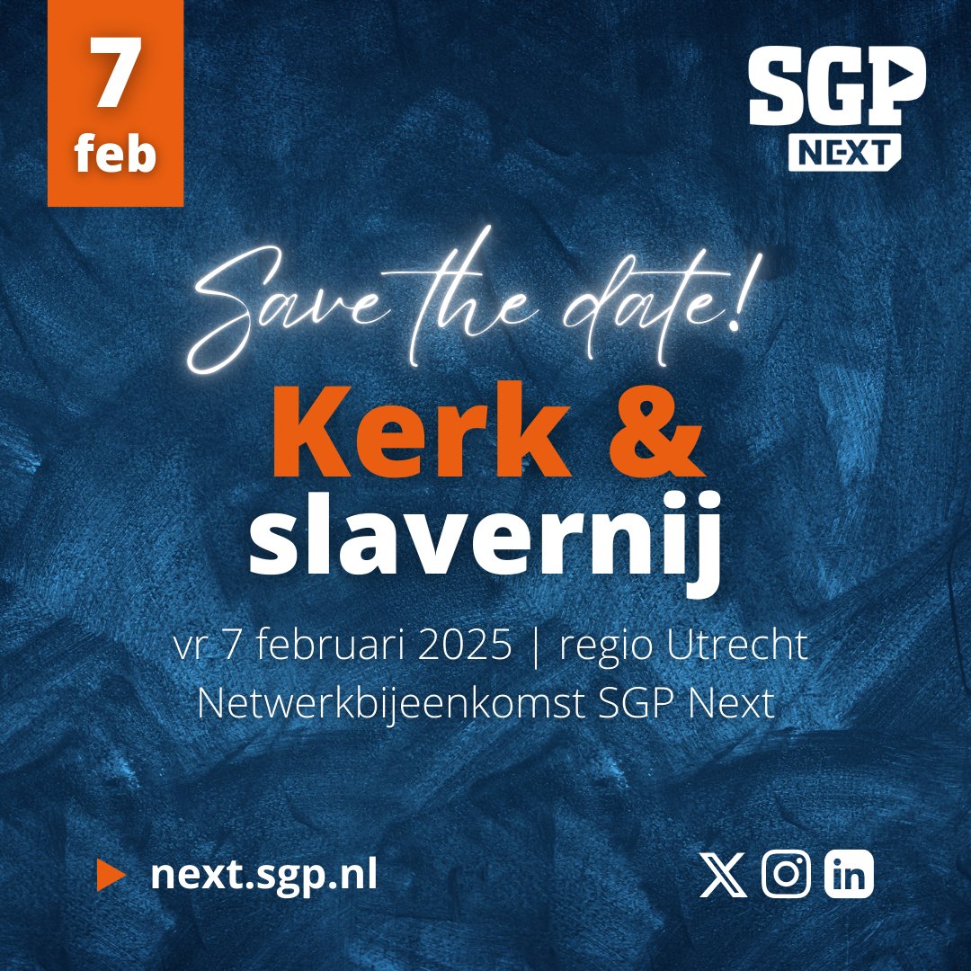 SGP_Next's tweet image. Welkom op de netwerkbijeenkomst van SGP-Next over thema Kerk &amp;amp; Slavernij. We staan stil bij het verleden en heden van slavernij. Aanmelden via next.sgp.nl/actueel/agenda…