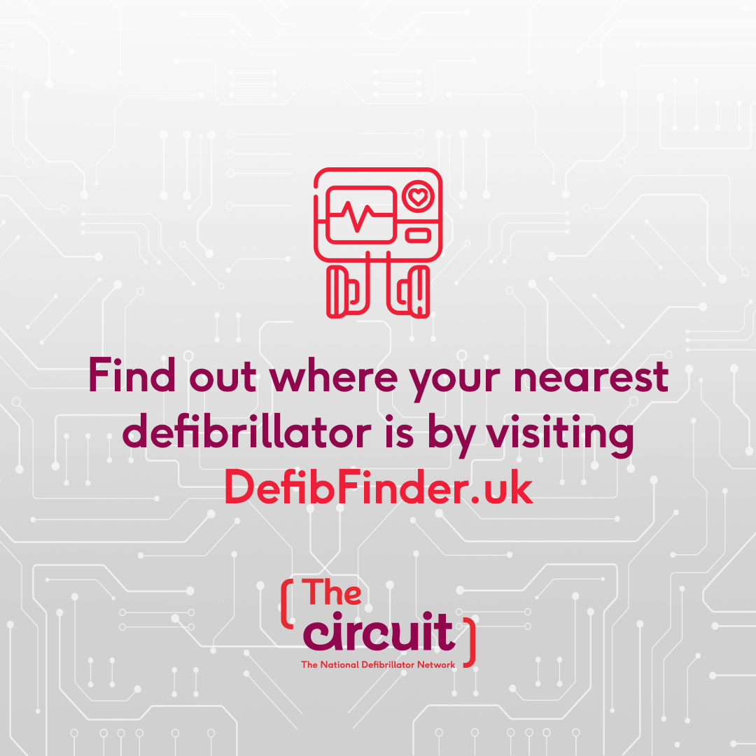 In January we will be sharing more on what reaching 100,000 registered defibrillators on The Circuit means, as well as some amazing stories from cardiac arrest survivors who were saved using a registered defib.

A very big thank you to all the individuals and organisations who