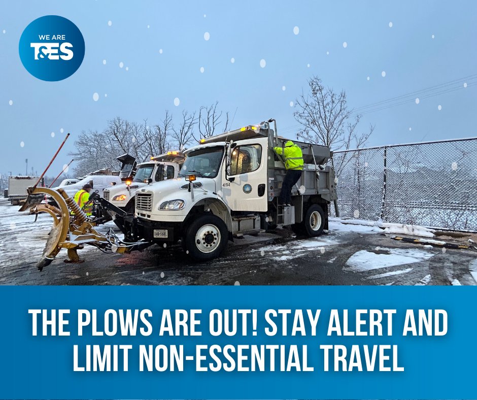 Alexandria Transportation & Environmental Services (@alexandriavates) on Twitter photo T&ES crews are on the road working to clear City of Alexandria streets! To learn more about the current status of snow removal and ice control, visit alexandriava.gov/SnowReport
<a href="/AlexandriaVAGov/">AlexandriaVAGov</a> T&ES crews are on the road working to clear City of Alexandria streets! To learn more about the current status of snow removal and ice control, visit alexandriava.gov/SnowReport
<a href="/AlexandriaVAGov/">AlexandriaVAGov</a>