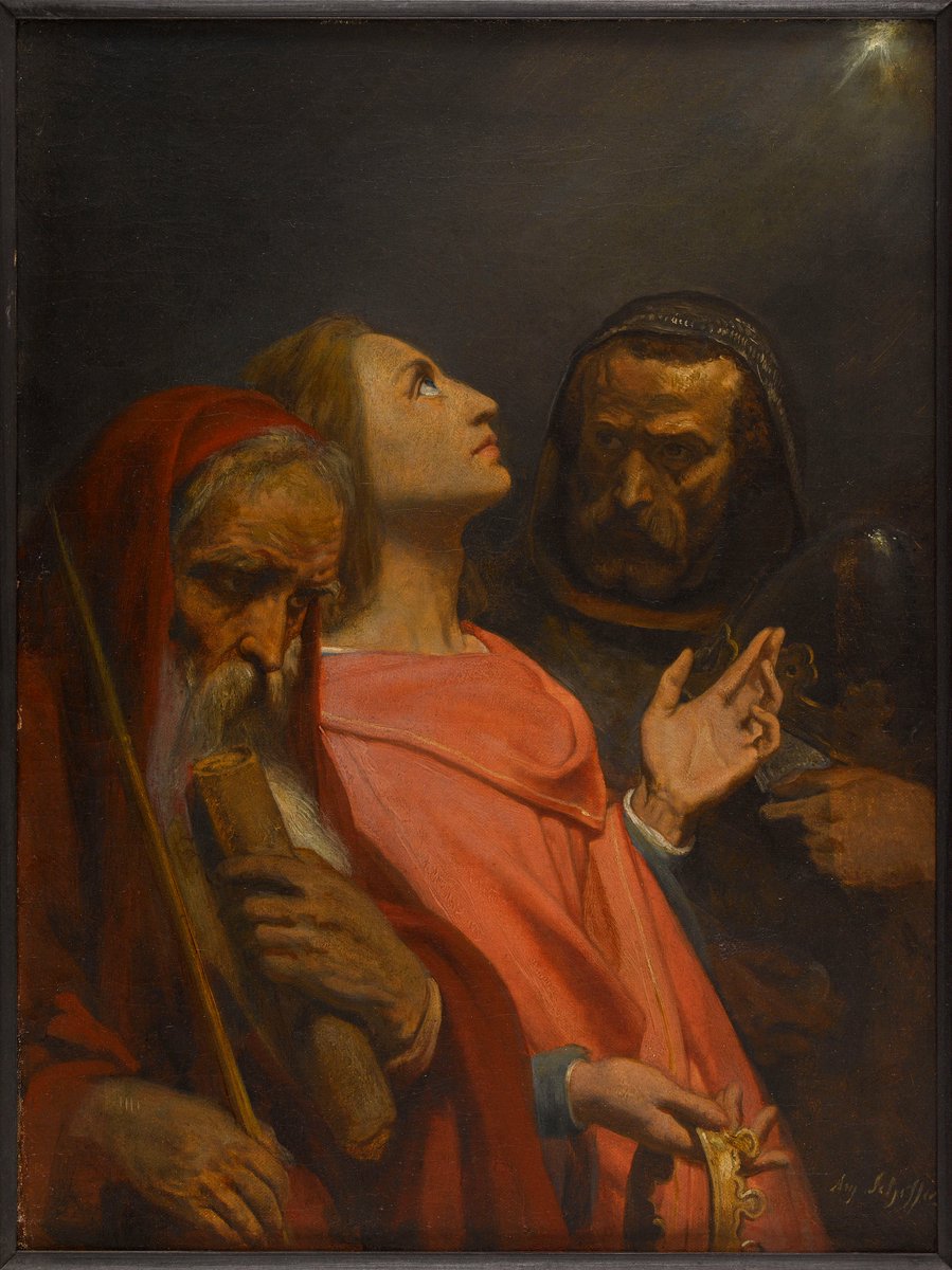 Musée de la Vie romantique (@mvrparis) on Twitter photo C'est l'Épiphanie 👑
En dégustant votre #galettedesrois redécouvrez "Les rois mages" peints par Ary Scheffer entre 1841 et 1844. Melchior, Gaspard et Balthazar apportent leurs présents à l'enfant Jésus et sont guidés par l'étoile représentée en haut à droite du tableau. C'est l'Épiphanie 👑
En dégustant votre #galettedesrois redécouvrez "Les rois mages" peints par Ary Scheffer entre 1841 et 1844. Melchior, Gaspard et Balthazar apportent leurs présents à l'enfant Jésus et sont guidés par l'étoile représentée en haut à droite du tableau.