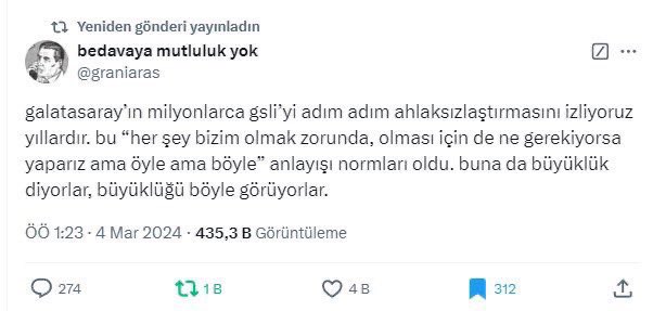 <a href="/GalatasaraySK/">Galatasaray SK</a> Yine bunu anladığımız saatler 🤣