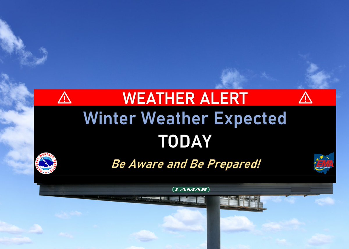 Ohio_EMA's tweet photo. The Ohio Traveler Alert System (OTAS) was activated in the Columbus and Dayton Metropolitan areas. To learn more about OTAS, visit: https://t.co/W0WVCtH8U7 #OHSnow @NWSILN https://t.co/OlBSWfIHvp