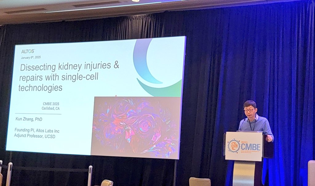 BMES_CMBE's tweet image. A great keynote by Dr. @KunZhangBioE over multiple models of kidney injury and repair down to the single cell, at the interface between academia and industry @altos_labs #cmbe2025