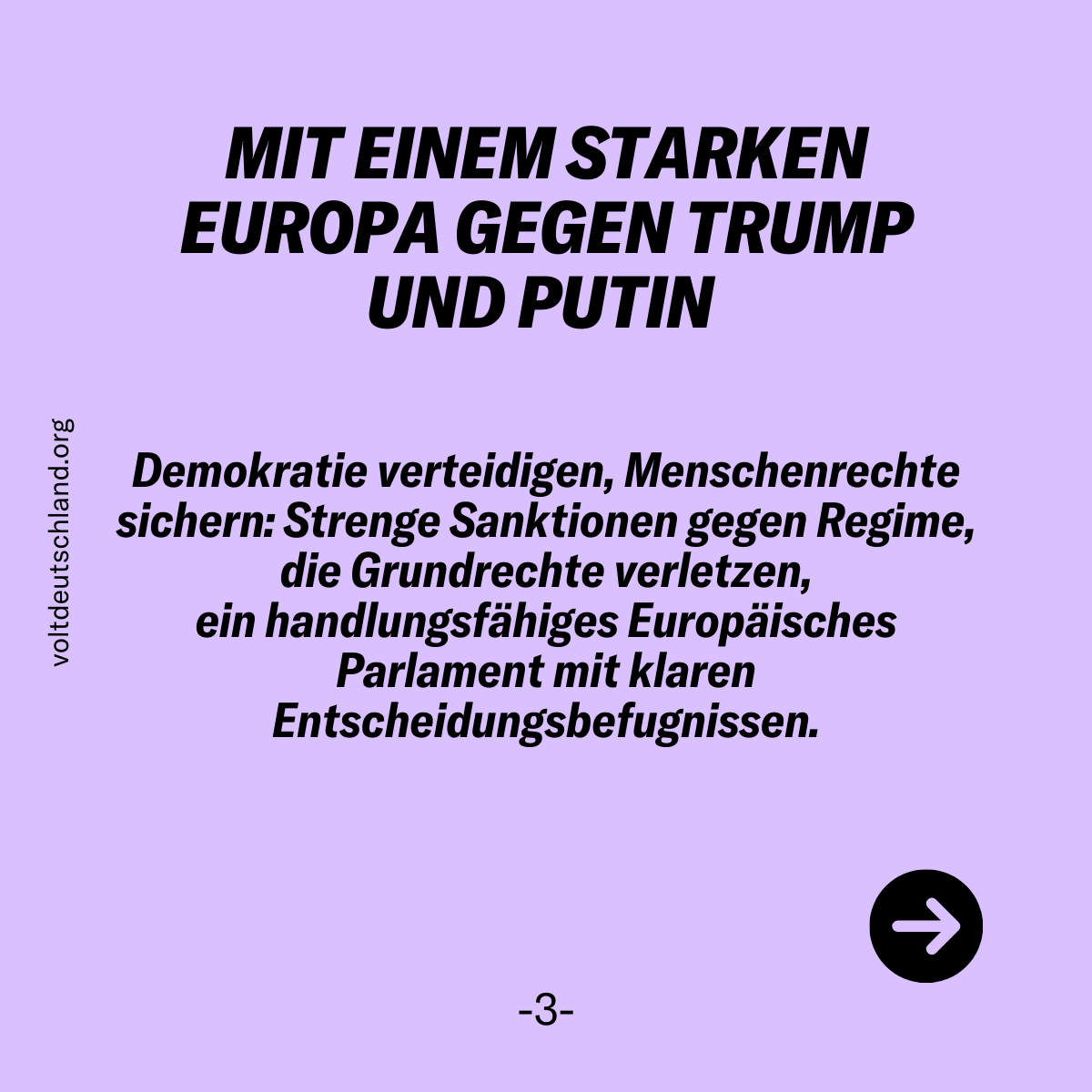 Ein starkes, geeintes Europa, das Demokratie, Freiheit und Menschenrechte verteidigt 🇪🇺. Unsere Vision: Strenge Sanktionen gegen Regime, die Grundrechte verletzen, und ein handlungsfähiges Europäisches Parlament. Welche Ideen hast du für Europa? #voltdeutschland
#europa #BTW25