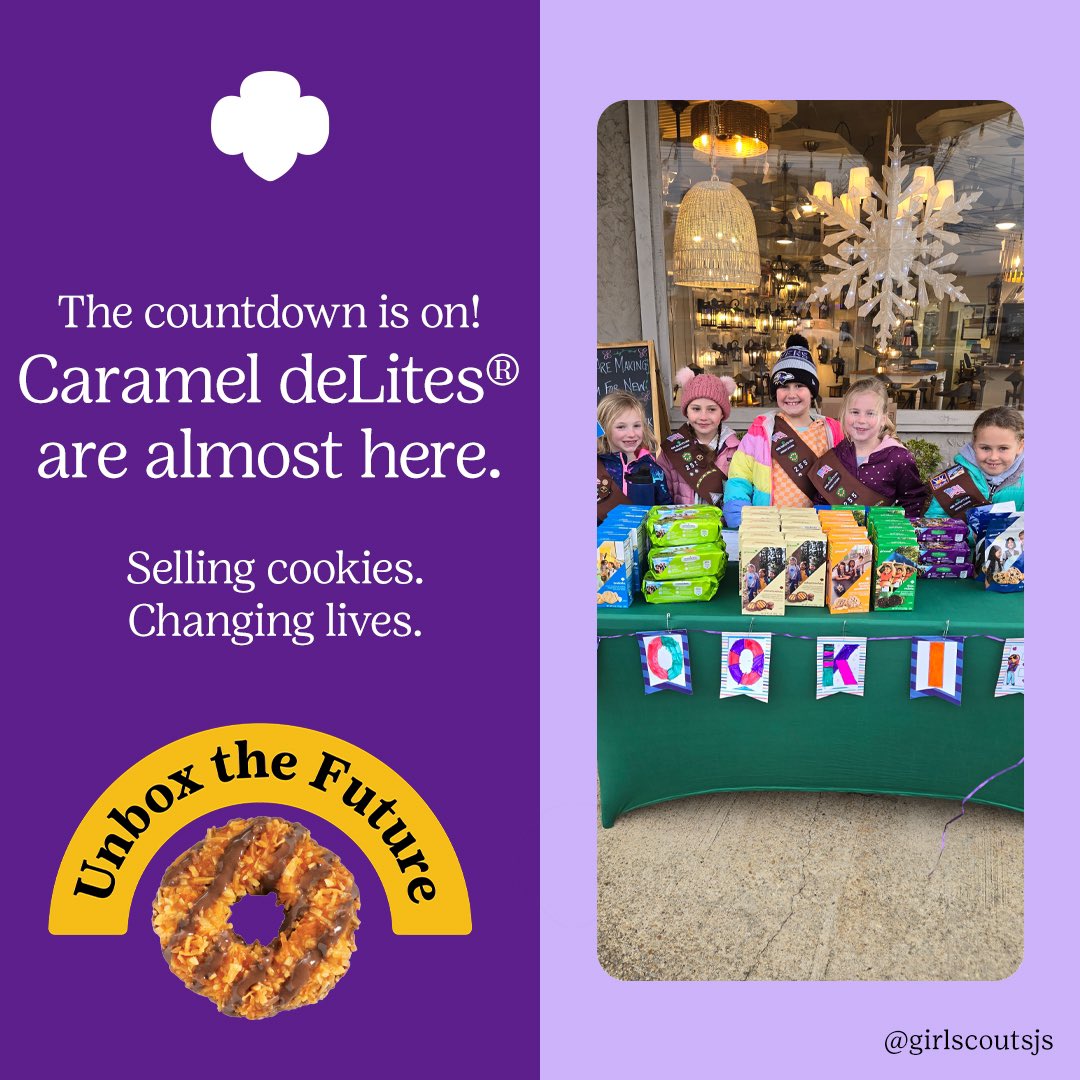 Cookie Season launches THIS FRIDAY! ✨🍪🙌  Get ready for the largest girl-led entrepreneurial business launch. Girl Scouts and leaders can find the most up to date information regarding the sale at gsFun.org/cookieprogram