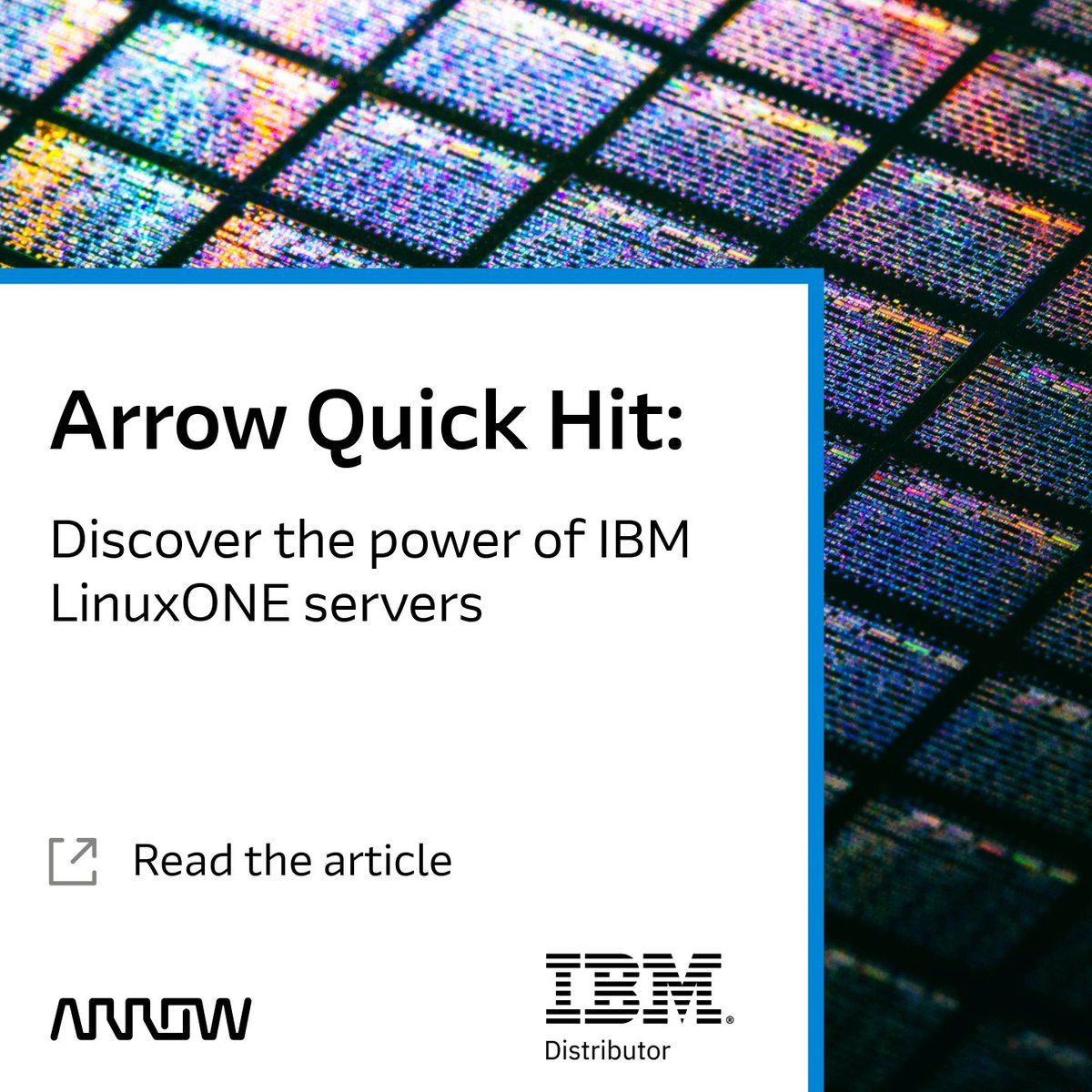 ArrowECS's tweet image. Arrow's latest #QuickHit introduces you to @IBM LinuxONE, an enterprise-grade #Linux server designed to run Linux operating systems on IBM's Z Systems platform. Read the article to learn more! arw.li/6011vmCwF