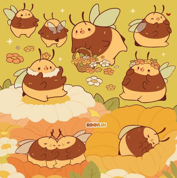 rihnlin's tweet photo. More bees 🐝💛 https://t.co/5heQ9j3usW