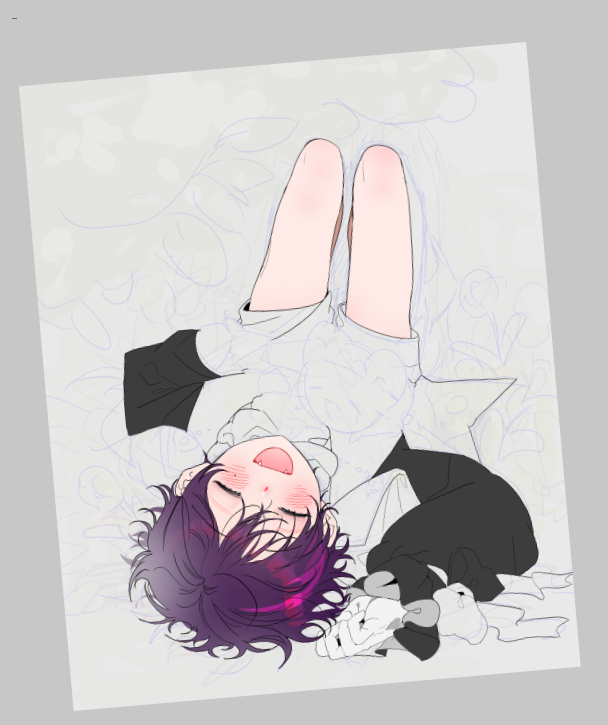 그리고싶은 파츠만 나눠그리기,,