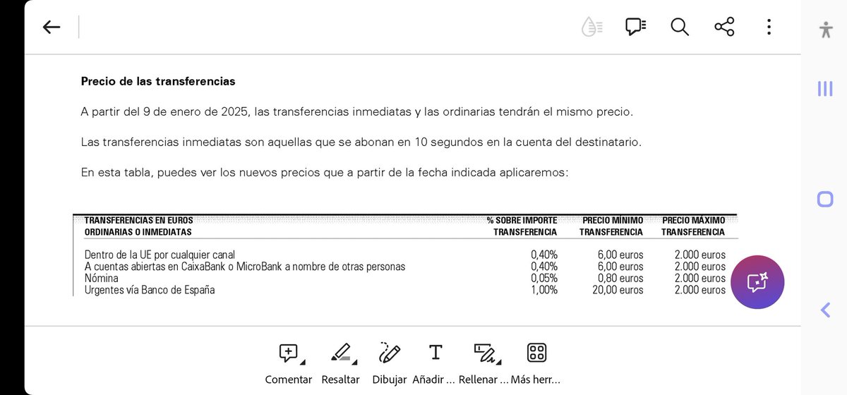 ¿Sabían ustedes que a partir del 9 de enero las transferencias inmediatas tienen que tener el mismo precio que las ordinarias? Pues en <a href="/caixabank/">CaixaBank</a> ya avisan de que en vez de abaratar las inmediatas encarecen las ordinarias.
A ver qué opina <a href="/FACUA/">FACUA</a> o <a href="/MSocialGob/">Ministerio de Derechos Sociales, Consumo y A2030</a>