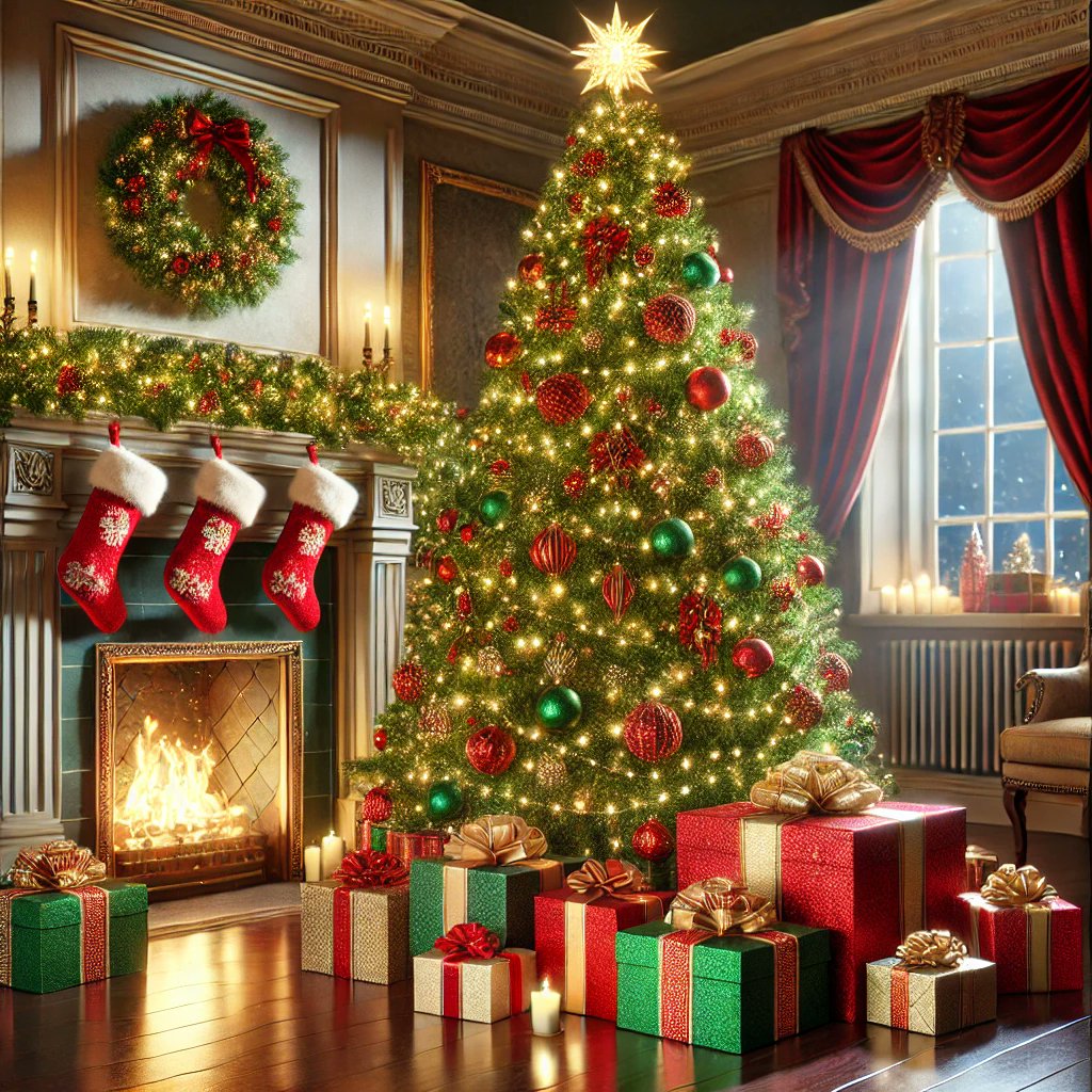 IntArtificiel46's tweet photo. Feel the holiday spirit with this enchanting Christmas tree. Twinkling lights, perfect ornaments... magic is in the air! 🎅🎁 #Christmas #HolidayTree https://t.co/08Mo3SSc19