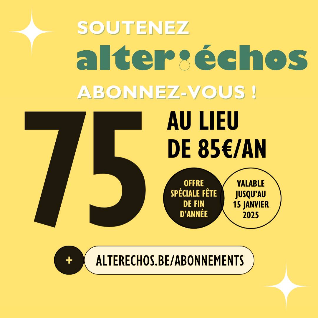 Toute l'équipe d'Alter Echos vous souhaite une bonne année 2025 ! 
Retrouvez tous nos contenus à lire sur le site d'alterechos.be
Notre magazine est disponible en librairie alterechos.be/nous-trouver-e…
Ou via notre boutique en ligne boutique.alterechos.be/shop