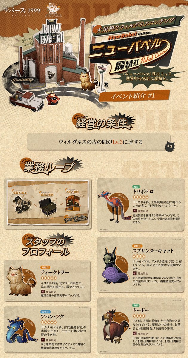 ニューバベル」魔精社】大型ウィルダネス追加コンテンツがまもなく実装