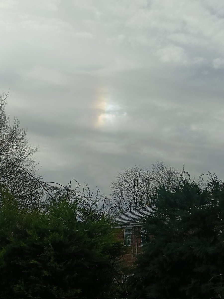 @bbcnwtonight saw this cool parhelion (sun dog or arc) from my back garden at midday 👍 #weatherwatchers #bbcnwtonight