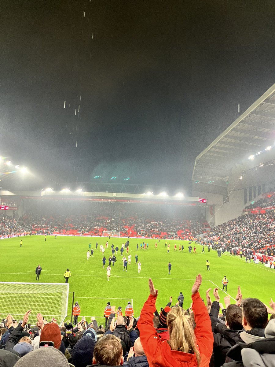 Liverpool Away , some movement in that away end