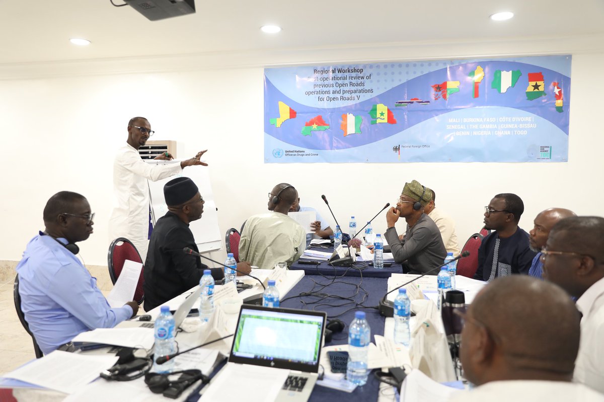 UNODC_Nigeria's tweet photo. Fostering regional cooperation to combat transnational organized crime!
UNODC๐ณ๐ฌ & @UNODC_WCAfrica had a workshop to enhance regional security, building on prior initiatives & preparing for Operations Open Roads.
Great contributions from @INTERPOL_HQ, @AfripolA & more.
#In2024 https://t.co/9YoHTEtncC