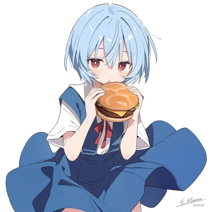 綾波レイ / Rei Ayanami#エヴァンゲリオンバーガー 