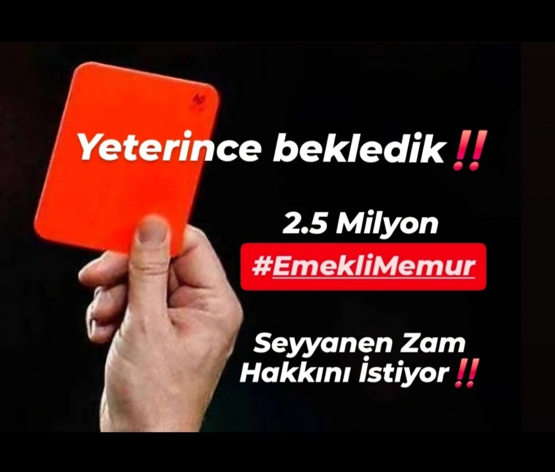 Sayın Cumhurbaşkanım Seyyanen zammı memura verip #EmekliMemur a vermemek olacak iş değil❗ dediniz
<a href="/Akparti/">AK Parti</a> Ek madde ile maaşımızın yarısına el koydu
20 aydır 
#MemurEmeklisineAdalet sizlik olacak iş değil
 OLDU❗
<a href="/RTErdogan/">Recep Tayyip Erdoğan</a>
<a href="/tcbestepe/">T.C. Cumhurbaşkanlığı</a>
<a href="/_cevdetyilmaz/">Cevdet Yılmaz</a>
<a href="/AKPartiTBMMGrup/">TBMM AK Parti Grup Başkanlığı</a> 
<a href="/iletisim/">T.C. İletişim Başkanlığı</a>