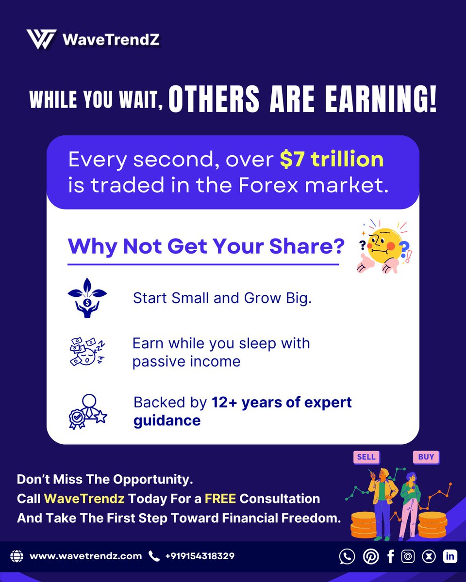 wavetrendz_fx's tweet photo. Ready to make your #money work for you? π°
The Forex market trades trillions daily! Start small, grow big, and earn passive income with #WaveTrendZ's expert guidance.
Donβt waitβtake the first step to financial freedom today! π
#forextrading #passiveincome https://t.co/1GEVYEo1hw