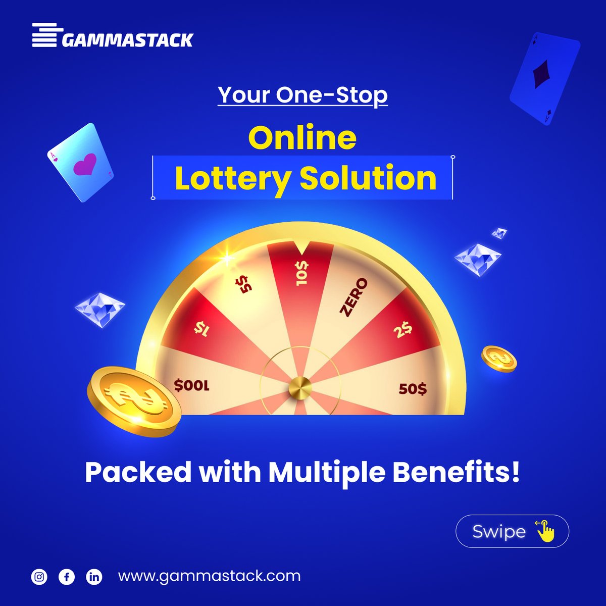 gammastack's tweet photo. Ready to revolutionize your online lottery business?
GammaStack’s advanced online lottery software is here to empower you with:

-Full Ownership
-Certified RNG
-Custom Lottery Games

Visit- https://t.co/sp88ajFSv7

#onlinelottery #gammastack https://t.co/VwJJDUAjmL