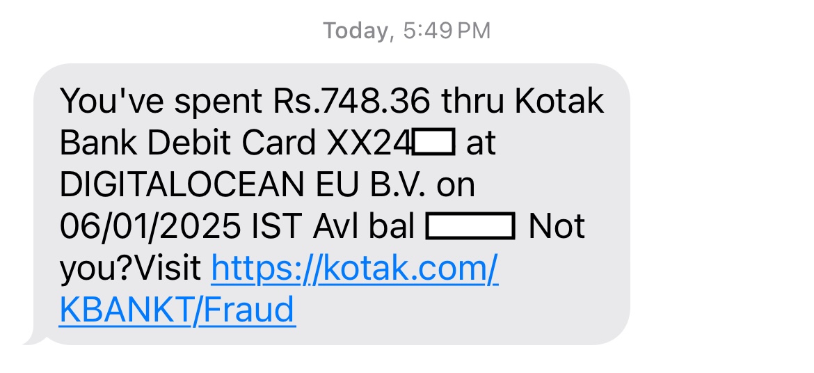 avihive's tweet photo. Worst experience with @DigitalOcean &amp; @Cloudways! My  email (info@yoga8limbs.com) was inactive, so I couldn’t log in to my account. Despite informing customer support, they neither deleted my account nor deactivated my debit card. I’ve been charged ₹748.36 for nothing! https://t.co/isf3gdOMqF