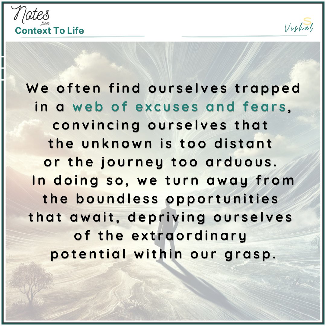 ContextToLife's tweet image. Humans are natural Seeker...
.
Notes from ContextToLife