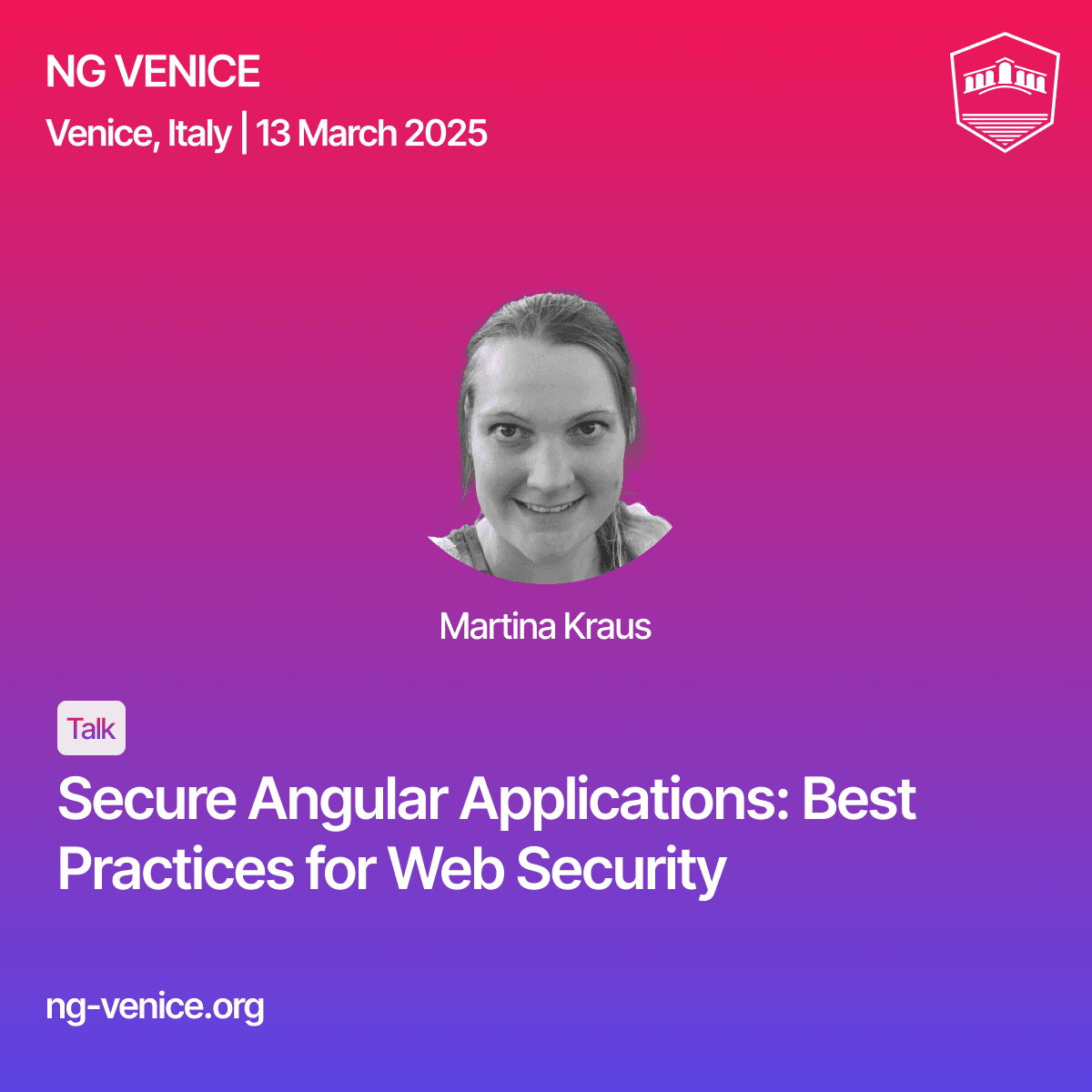 The growing complexity of applications and the constantly evolving threats make #websecurity a critical component of modern software development
In this talk Martina Kraus will show how to recognize common security risks and protect your #Angular apps against a variety of attacks