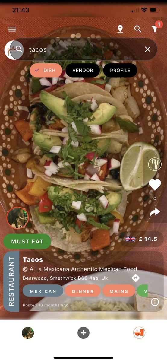 Palate_App's tweet photo. At Palate we are creating dish level guide to help people make better food choices and get value for money spent on food! 

Share your palate power! Link on bio or https://t.co/ZS2PBEPg8o

#tacos #mexican #Food #Foodies #Londonfood #comfortfood #foodpics #eatrateshare https://t.co/l0KyAY3sin