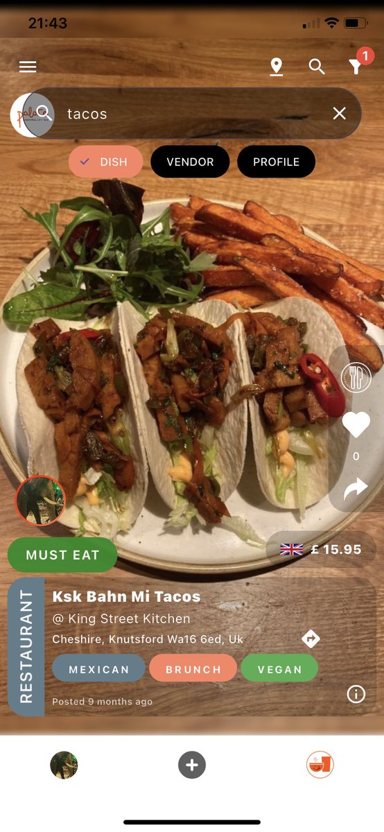 Palate_App's tweet photo. At Palate we are creating dish level guide to help people make better food choices and get value for money spent on food! 

Share your palate power! Link on bio or https://t.co/ZS2PBEPg8o

#tacos #mexican #Food #Foodies #Londonfood #comfortfood #foodpics #eatrateshare https://t.co/l0KyAY3sin