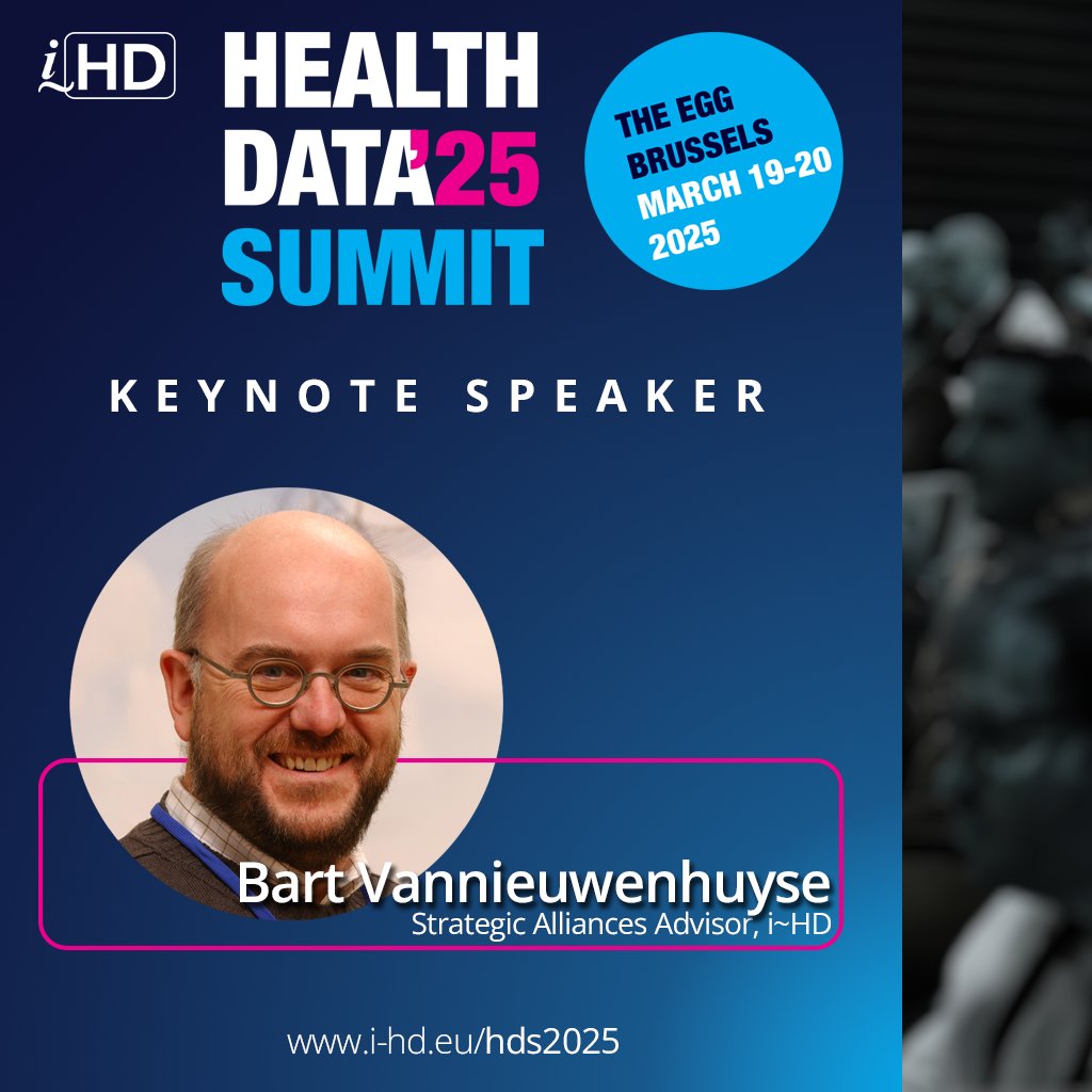 i~HD (@ihd_healthdata) on Twitter photo Armed by his experience in #pharma, i~HD's Strategic Alliance Advisor Bart Vannieuwenhuyse joins #HealthData Summit '25 as a keynote speaker focusing on health #DataQuality maturity.
Register now (with EARLY BIRD prices extended until 14 February)๐ lnkd.in/gqCUv-Fy Armed by his experience in #pharma, i~HD's Strategic Alliance Advisor Bart Vannieuwenhuyse joins #HealthData Summit '25 as a keynote speaker focusing on health #DataQuality maturity.
Register now (with EARLY BIRD prices extended until 14 February)๐ lnkd.in/gqCUv-Fy