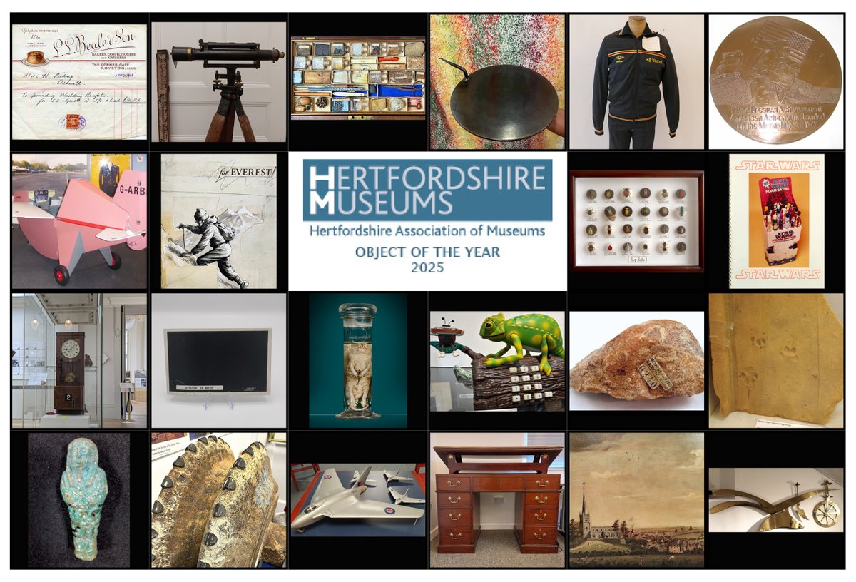 Hertfordshire Museums (@hertsmuseums) on Twitter photo We are delighted to launch Herts Museums Object of the Year 2025. This year 22 museums are competing for the trophy. Check out all the entries and vote for your favourite object here: hertfordshiremuseums.org.uk/object-of-the-…
<a href="/HertsArchives/">Herts Archives</a>
<a href="/hertscc/">Hertfordshire County Council</a>
#hertsooty We are delighted to launch Herts Museums Object of the Year 2025. This year 22 museums are competing for the trophy. Check out all the entries and vote for your favourite object here: hertfordshiremuseums.org.uk/object-of-the-…
<a href="/HertsArchives/">Herts Archives</a>
<a href="/hertscc/">Hertfordshire County Council</a>
#hertsooty