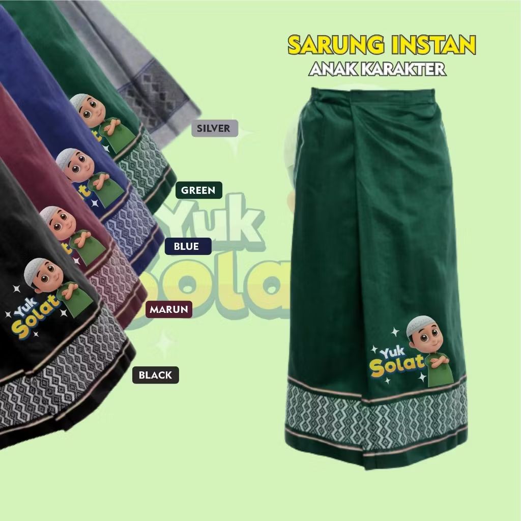 Cek Sarung Instan Anak Laki Laki Karakter Font Sholat Untuk Usia 2 Sampai 7 Tahun dengan harga Rp37.900. Dapatkan di Shopee sekarang! s.shopee.co.id/20fbSNp2G9?sha…