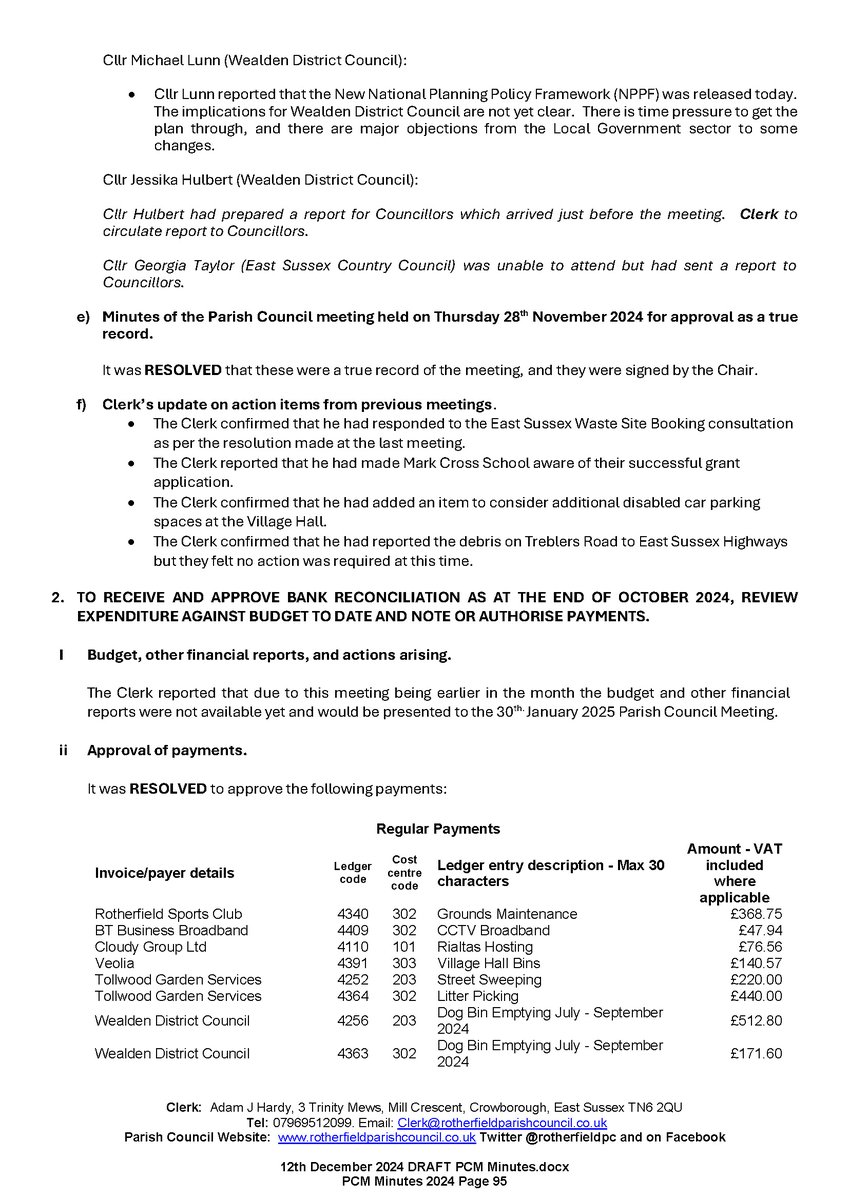 Rotherfield PC tweet media