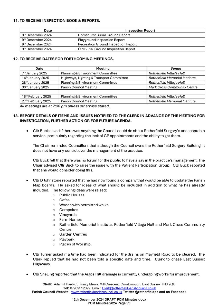 Rotherfield PC tweet media