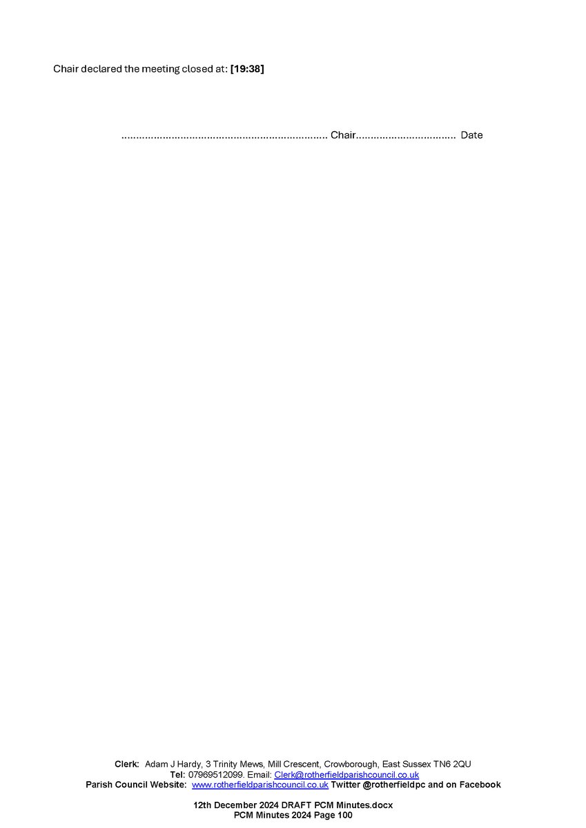 Rotherfield PC tweet media