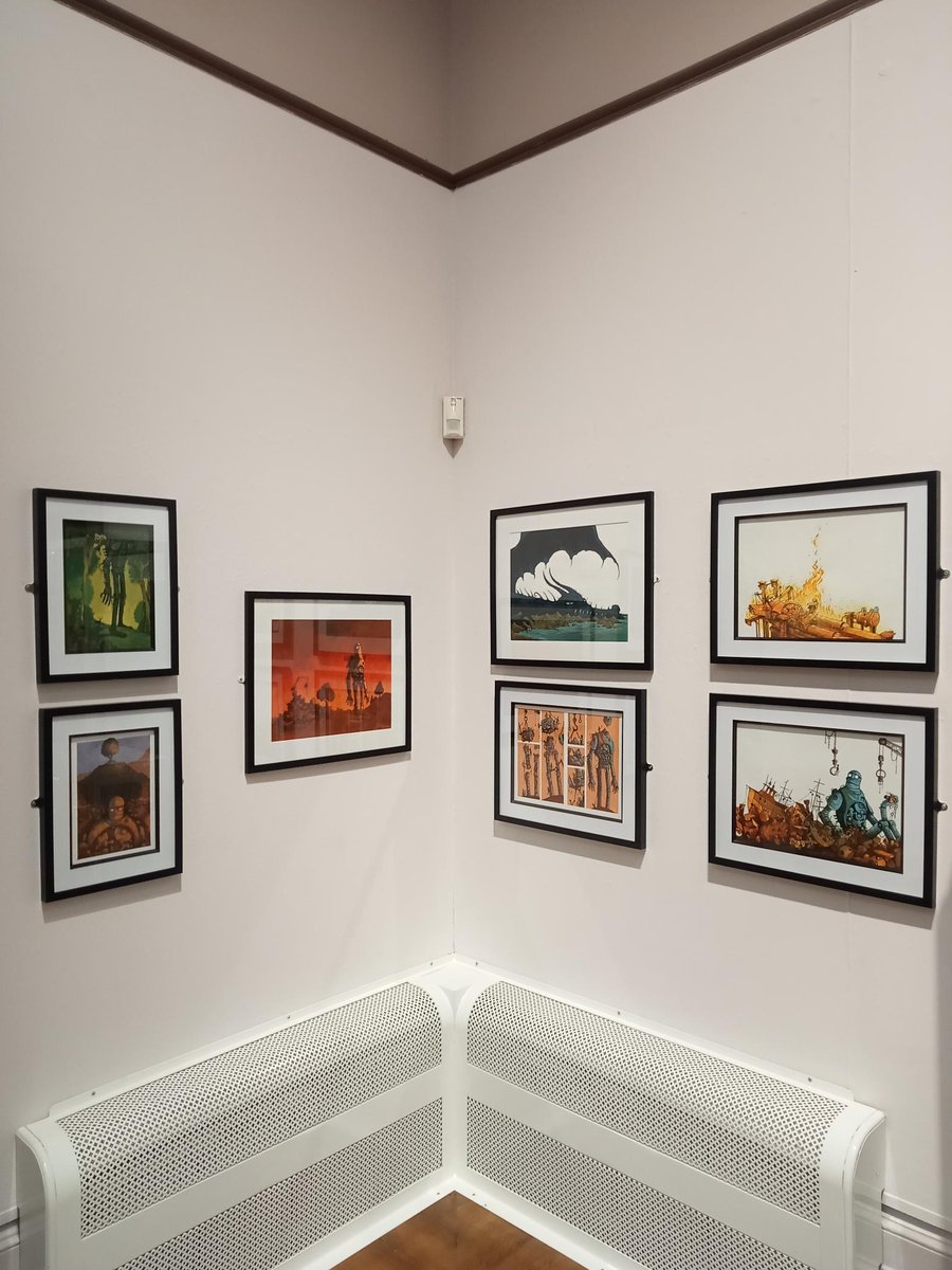 Our new exhibition "The World of Chris Mould" is now open, featuring a fantastic collection of original artwork by the award-winning local illustrator of The Iron Man, Animal Farm and War of the Worlds.  It also features a colossal model of the Iron Man made by Chris.