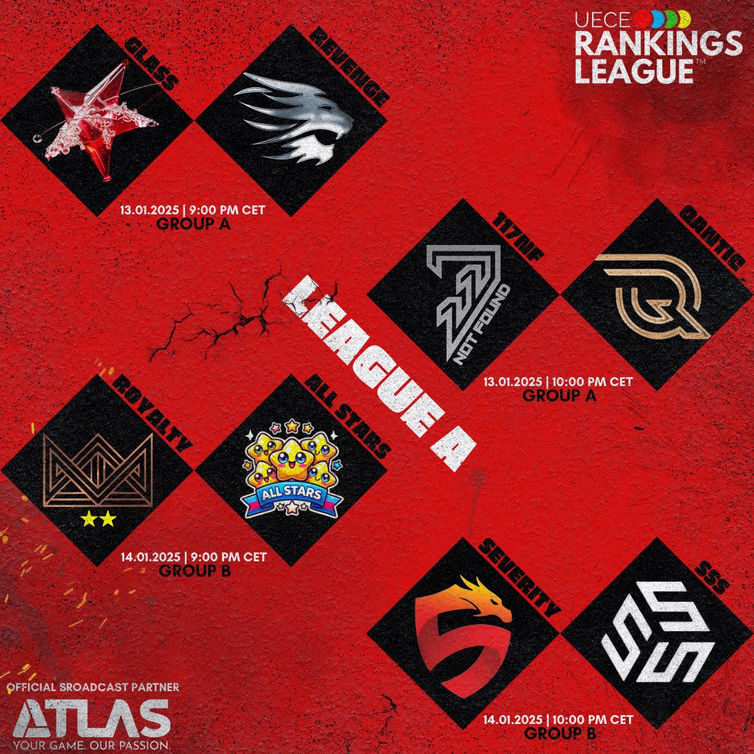 ueceofficial's tweet photo. Exactly 1 week to go until the kick-off of the Rankings League🔥

Exciting games to watch in Matchday 1 👀

#cod #callofdutymobile #codm https://t.co/Rz00yt7ysg