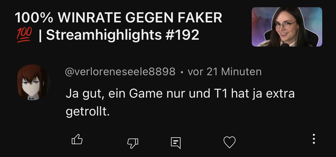 Alle freuen sich, dass NNO gewonnen hat. 

Dieser eine YouTube-Kommentar: