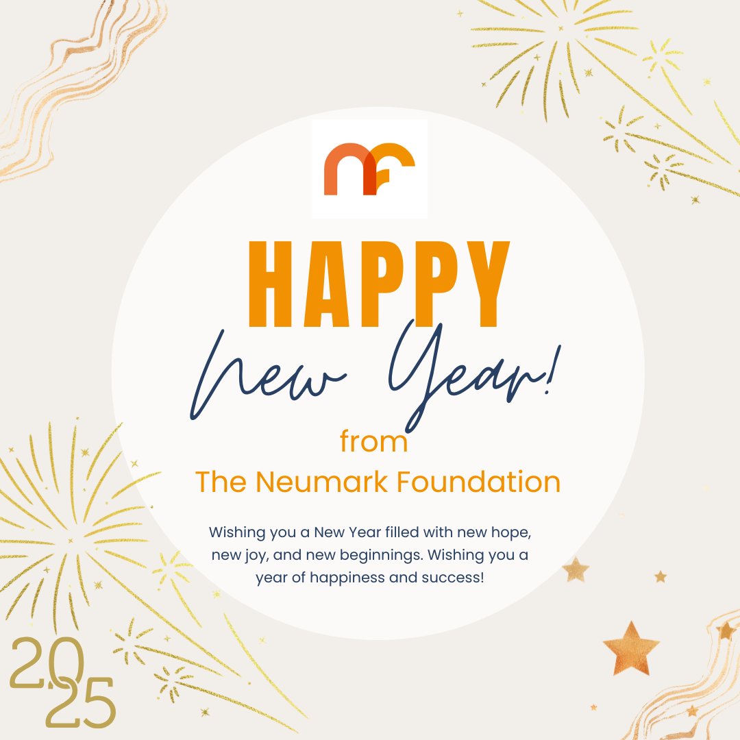Happy New Year from The Neumark Foundation #helpingtomakeadifference #theneumarkfoundation