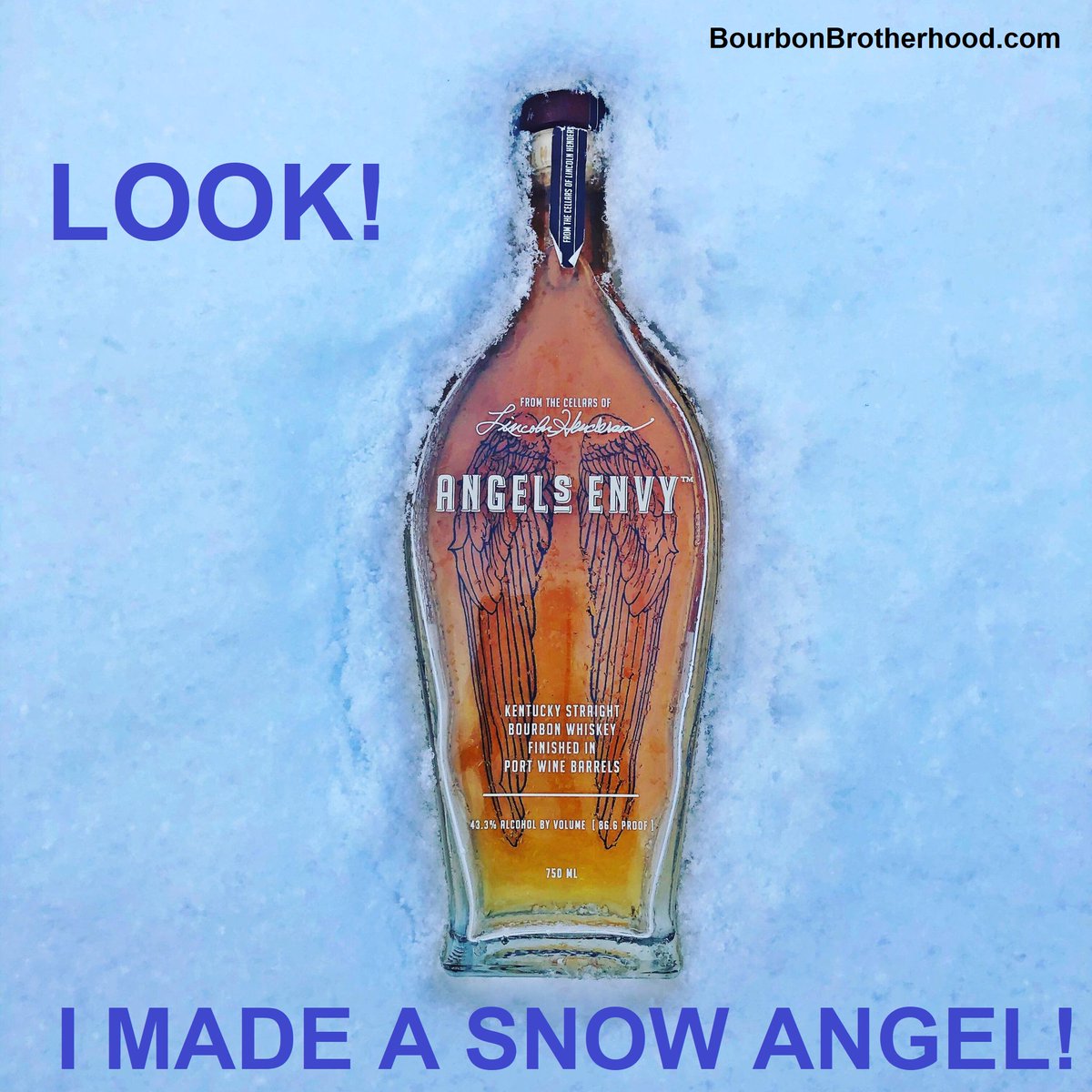 BourbonBrother's tweet photo. #snow #snowday #snowmageddon #winter #angels #snowangel #whiskey #bourbon #BourbonBrotherhood #angelsenvy @Angels_Envy https://t.co/cZq8CT0gxM