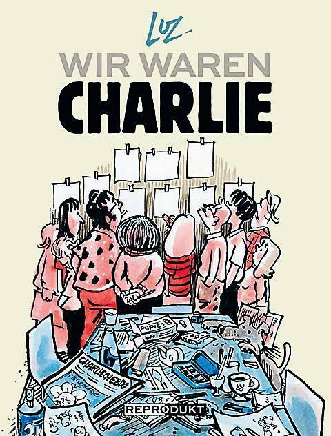 Lars_von_Toerne's tweet image. Zehn Jahre ist der Anschlag auf „Charlie Hebdo“ an diesem Dienstag her. Der sehr lesenswerte Comic „Wir waren Charlie“ gibt Einblicke in die Arbeit der Satirezeitschrift vor dem Attentat: tagesspiegel.de/kultur/comics/… via @Tagesspiegel