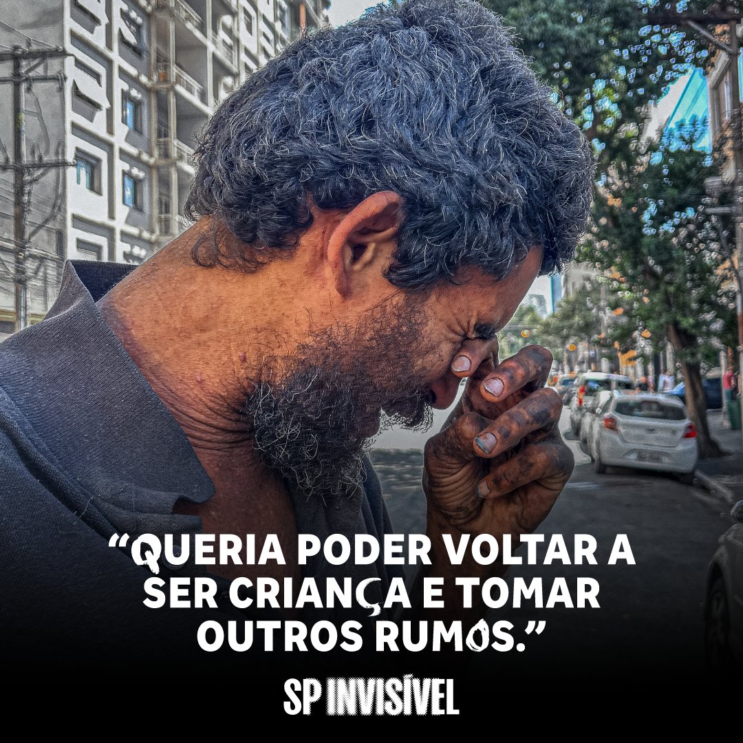 “Queria poder voltar a ser criança e tomar outros rumos."

Reinaldo, em situação de rua, 40 anos.
Região: Avenida Duque de Caxias

Comente e saiba como doar
ou doe pelo PIX
doe@spinvisivel.org

_

#populacaoderua #ong #inverno
