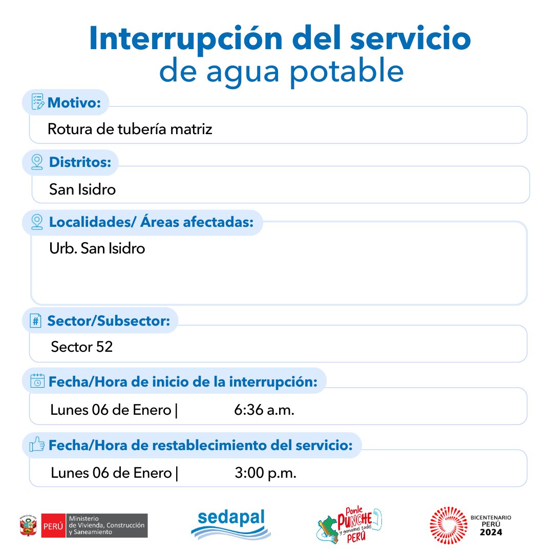 SedapalOficial tweet media