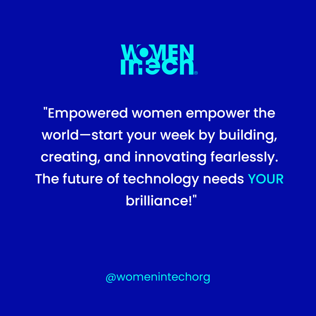 Women in Tech® Global (@womenintechorg) on Twitter photo We hope you have shared your brilliance with the world today!✨💫💙
#womenintech #STEAM #brilliance #innovation We hope you have shared your brilliance with the world today!✨💫💙
#womenintech #STEAM #brilliance #innovation