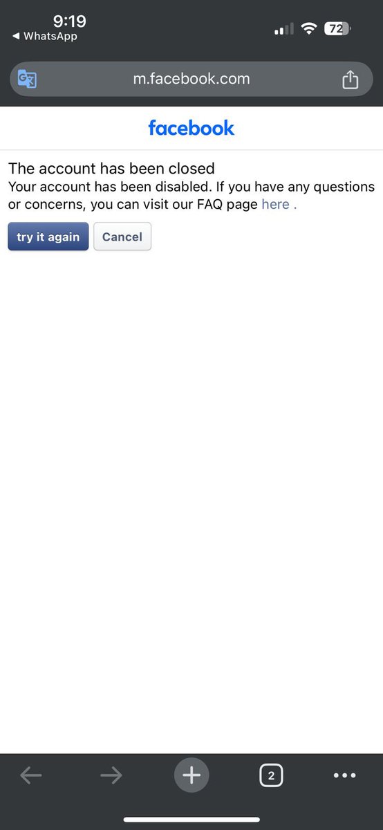46Kaku's tweet photo. "Facebook blocked my account without any valid reason and is now ignoring my emails. No explanation, no response—just harassment. This is unacceptable! @facebook @Meta, care to explain? #FacebookIssues #AccountBlocked" https://t.co/Ilr6ulnX1r